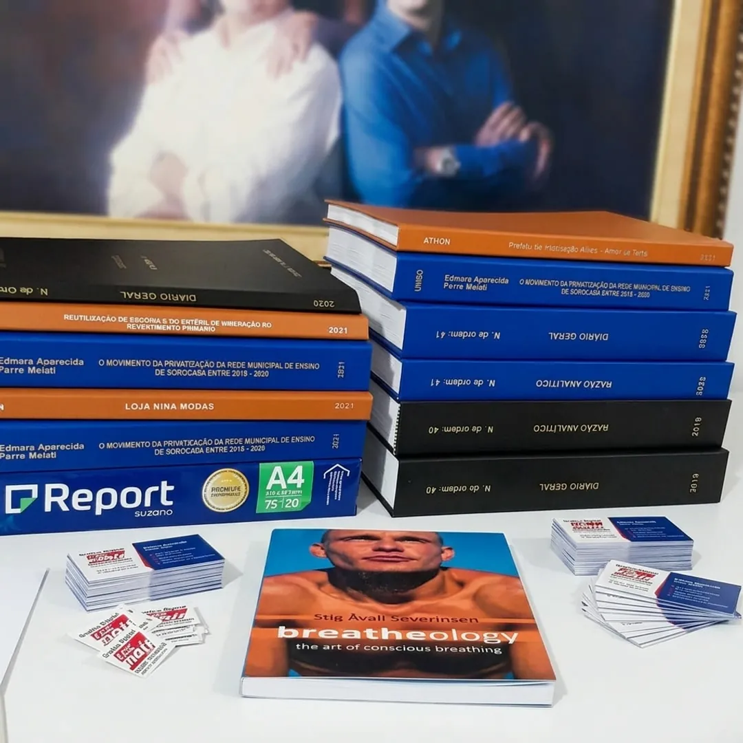 Livros e materiais impressos produzidos pela TCC Mais Cópia